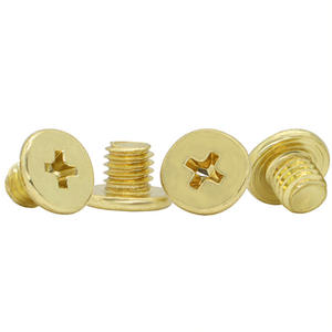 สกรูหัวแบนขนาดใหญ่แบบมีกากบาทชุบทอง สแตนเลส 304 รุ่นบาง ขนาด M1, M2, M3, M4, M5 - Product Image 5