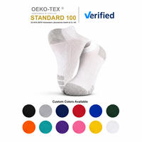 Chaussettes de sport athlétiques OEM personnalisées avec logo, respirantes en maille et en tissu éponge absorbant l'humidité, pour hommes et femmes