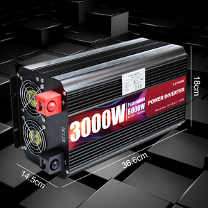 Inversor de Corriente para Automóvil de Gran Potencia LVYUAN, Inversor de Corriente de 3000 W y <span class=keywords><strong>6000</strong></span> Vatios, CC 12 V a CA 220 V, Onda Sinusoidal Modificada - Product Image 3