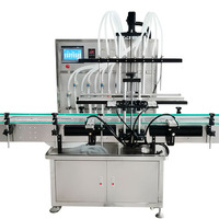 Ligne de remplissage liquide industrielle Zhongjie à 8 têtes avec contrôle PLC pour système de scellage de bouteilles de 20 à 100 mm