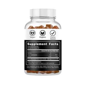 Soutenir la personnalisation Gummies BCAA pour adultes Stimulation de l'énergie et amélioration de l'immunité Gummies de remise en forme et de sport variétés de saveurs - Product Image 2