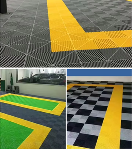 Tapis de drainage carré en plastique PP pour lave-<span class=keywords><strong>auto</strong></span>, idéal pour les ateliers de beauté automobile 4S et les nettoyages de véhicules - Product Image 3
