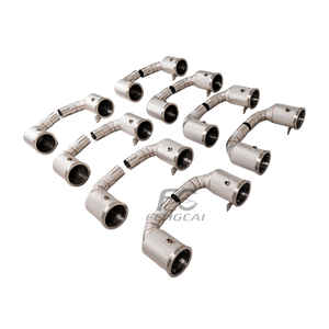 Tuyaux d'échappement à haut débit en acier inoxydable SS304 pour Porsche 911 992 Carrera 3.0T 2019-2024, flux d'air optimisé par canalisation à double canal - Product Image 2
