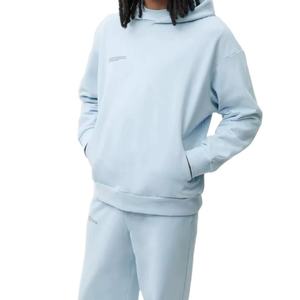 Blue <b>Men's</b> Hot Selling <b>Hoodie</b> <b>Thick</b> Heavy Cotton Unisex Sweatshirt Embroidery logo <b>Men</b> Oversize Hip-hop Street <b>Hoodie</b> - Product Image 3