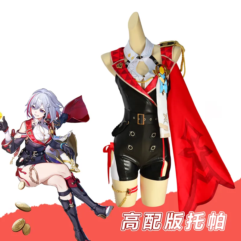 Topaz seragam Cosplay permainan panas Honkai: karakter Star Rail, seragam tempur cantik manis, pakaian permainan peran pesta Halloween wanita