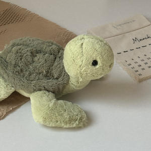 Cadeau d'anniversaire personnalisable pour filles mignon tortue en peluche oreiller 10 cm doux polyester brodé lestée couette ODM m<span class=keywords><strong>élodie</strong></span> - Product Image 2