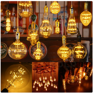 Ampoule LED à filament style vintage Edison E26 E27 A60 ST64 T30 T45 G80 G95 G125, idéale pour la décoration de la maison ou de mariage - Product Image 5