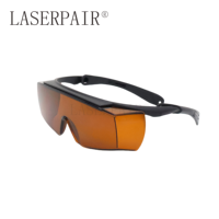 Lunettes de sécurité laser multi-longueurs d'onde Laserpair LP-GTY-3 OD7+ pour la protection laser YAG KTP Pico 532nm 755nm 808nm 1064nm