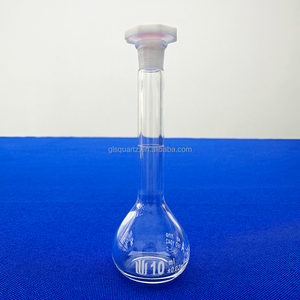 GLS แก้วบอโรซิลิเกตใสสูงขวดแก้วบอโรซิลิเกตก้นแบนขวดแก้วใสสำหรับห้องปฏิบัติการมีความบริสุทธิ์สูง - Product Image 5