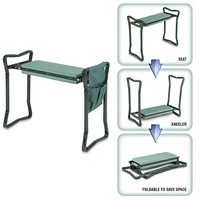 XFY Banc de jardinage moderne robuste pliable en EVA avec poignées pour s'agenouiller et s'asseoir Modèle 3389
