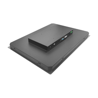 18.5 pouces en acier inoxydable panneau arrière fer Shell haute luminosité écran tactile capacitif moniteur industriel