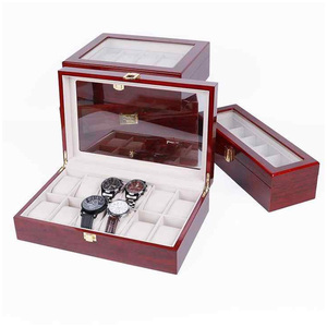 Ensemble de boîtiers de <span class=keywords><strong>montre</strong></span>-bracelet de <span class=keywords><strong>montre</strong></span> de luxe avec logo imprimé personnalisé emballage transparent bon marché Boîtes de montres de qualité supérieure pour hommes - Product Image 3