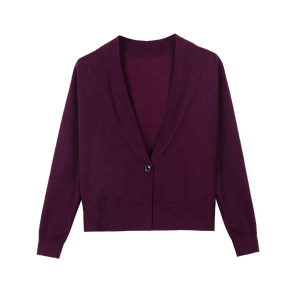 Cardigan populaire pour femmes en lyocell et nylon, tricot uni, col en V, pour femme de bureau, boutons, stock, printemps, automne, hiver, <span class=keywords><strong>JLE</strong></span> JUNO - Product Image 2