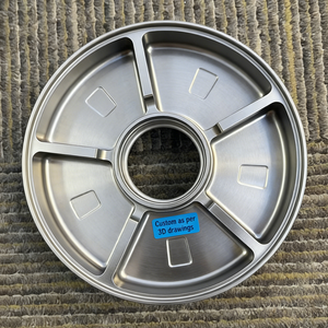 Servicios de Mecanizado CNC Personalizados OEM para Placas de Bloque de Empuje de Aluminio/Acero Inoxidable, Superficies de Rodamiento de Alta Precisión - Product Image 3