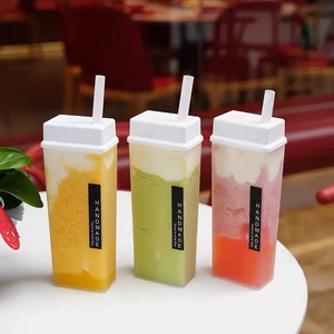 Vasos Desechables de Plástico para Bebidas Congeladas al por Mayor con Tapa, Transparentes, para Frutas, Té, Café, Yogur, Vasos de PP - Product Image 4