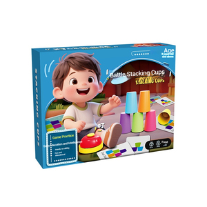 Tốc độ xếp chồng ly trò chơi hẹn giờ chuông Montessori giáo dục đồ chơi cho trẻ em nhận biết màu sắc BPA miễn phí cha mẹ tương tác con - Product Image 1