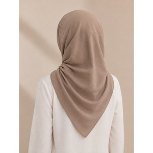 Pañuelo Cuadrado de Crepé Liso Miss Color 110x110 cm, Suave al Tacto, Ligero, Transpirable, Hijab de Poliéster Premium, Chifón Casual - Product Image 6