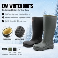 Bottes d'hiver imperméables en polaire thermique, légères, hautes jusqu'au genou, antidérapantes, pour le froid, la neige et les activités de plein air