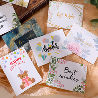 Vente en gros de cartes de voeux de fleurs chaudes, idées cadeaux, carte de bénédiction, carte de remerciement pour joyeux anniversaire