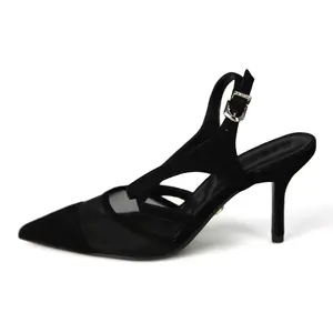 Sandalias de tacón alto transparentes personalizadas para mujer, zapatos y sandalias para mujer, zapatillas de boda para novia