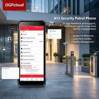 Téléphone de patrouille de sécurité A13 avec retour d'information via l'application, dispositif de contrôle des visites NFC avec logiciel OGPcloud pour la gestion des installations