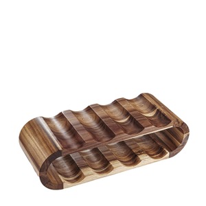 ชั้นวางไวน์ไม้กระถินณรงค์ 10-19 ขวด ดีไซน์แนวนอน สำหรับห้องเก็บไวน์ - Product Image 2