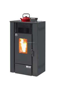 Stufa a <span class=keywords><strong>Pellet</strong></span> Slim Europea Autoportante per 200 Metri Quadrati, Potenza di Riscaldamento 19,5KW, Ecologica - Product Image 3