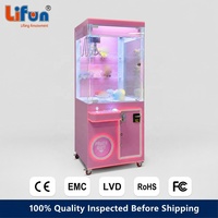 LIFUN Machine à griffes géante de 31 pouces à monnayeur, attrape-peluches rose, machine de jeu d'arcade à prix