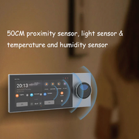 Panneau de commande intelligent KNX Zigbee avec écran tactile en aluminium, interrupteur intelligent entièrement automatique pour la domotique
