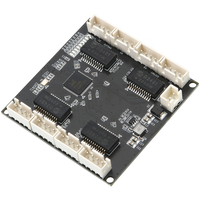 OEM/ODM Fast Switch 8 Port Ethernet Switch 10/100mbps Network Switch HUB Pcb 2.54mm 4pin Embedded Module Board