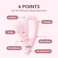 Planche Gua Sha en céramique rose pour massage visage et corps, outil de lifting, grattage facial, lifting du double menton, drainage lymphatique, soin personnel, OEM