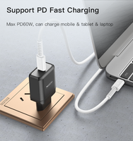 CA154 Yesido 1 mètre 60W câble PVC type-c à type-c câble de données de Charge rapide