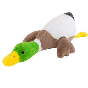 Coussin long en coton doux personnalisé <span class=keywords><strong>Angela</strong></span>, le plus vendu, en forme de canard blanc, tête verte, rembourrage en coton PP, emballage en sac OPP, confortable, amusant, excellent cadeau - Product Image 5