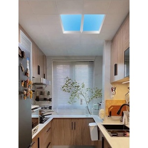 Panel de techo Delgado incrustado cuadrado cielo azul Led oficina comercial 40W regulable techo montado en superficie Panel de luz Led - Product Image 4