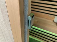 Sauna portable moderne en conteneur, kit spa professionnel complet, sauna mobile compact, sauna finlandais d'intérieur