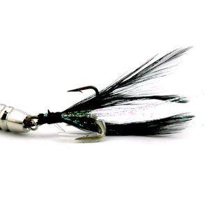 Leurre de pêche artificiel en métal de 7,7 cm et 11 g, spinnerbait et cuillère de pêche pour la pêche au bar, au brochet, à la truite, à la perche, au zander et au crappie - Product Image 4