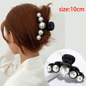 <span class=keywords><strong>PL</strong></span> resina perla pelo garra Cola de Caballo titular antideslizante pasadores coreanos pinzas para el pelo para mujeres - Product Image 5