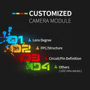 Personalización COB COF de Hd 1080P 2K 4K Usb Dvp Mipi Csi AF enfoque automático FF 650nm 850nm 940nm ir módulo de cámara