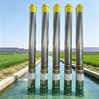 Pompe solaire submersible DC72V 1100W 3YYP3.8-120-72-1100 3.8m³/h 120m de hauteur de refoulement 1 pouce pour puits profond et irrigation