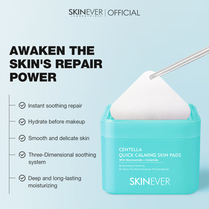 Tonique apaisant à la Centella Asiatica de haute qualité, formule coréenne SKINEVER, tampons <span class=keywords><strong>pour</strong></span> la <span class=keywords><strong>peau</strong></span>, apaisant <span class=keywords><strong>pour</strong></span> la <span class=keywords><strong>peau</strong></span>, adapté aux peaux sensibles - Product Image 2