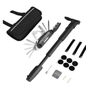 Kit d'outils de réparation de vélo avec pompe et kit de réparation pour l'entretien des VTT, étui de rangement en tissu Oxford 600D - Product Image 4