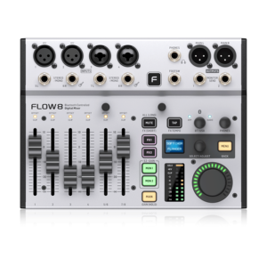 Mezclador de Audio Digital Profesional FLOW 8 de 8 Canales con Control por Aplicación Bluetooth EZ-GAIN para Transmisión en Vivo y Podcasting - Product Image 1