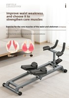 Machine d'escalade pliable en métal avec commande mécanique, propulsion par roue avant, 136*55*41cm, pour entraînement en salle de sport intérieure