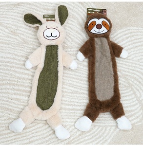 USMILEPET Best Sell <strong>Rabbit</strong> Fur Linen Dog Sound Plush <strong>Toys</strong> Chewing and Teeth Grinding <strong>Pet</strong> Chew Squeak <strong>Toys</strong> for Medium Large Dogs - Product Image 3