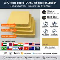 Panneau en mousse WPC de haute qualité 5-40 mm pour la fabrication de portes et d'armoires, panneau composite bois-plastique