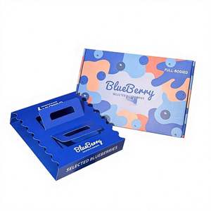 Caja de Embalaje de Papel Especial de Grado Alimenticio, Portátil, Personalizable con Logotipo, para Frutas, Caja de Regalo para Arándanos - Product Image 1