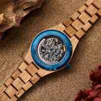 Montre automatique DODO DEER en bois d'olivier naturel, résistante à l'eau, mouvement Hangzhou, édition limitée de luxe avec votre propre marque