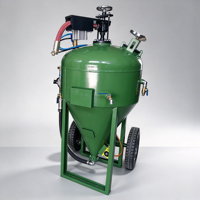 Machine de sablage automatique rotative pour le traitement par sablage de surfaces de pièces en série