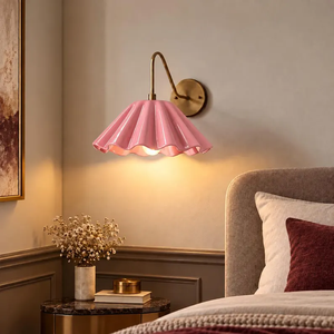 Lámpara de pared moderna de latón, estilo Mid-Century, con enchufe, para dormitorio, baño, sala de estar - Product Image 4