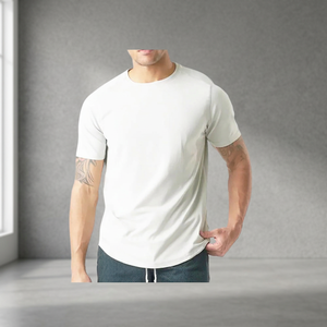 Camiseta Unisex de Jersey 100% Algodón con Serigrafía, Estilo Deportivo Personalizado, Diseño Sólido, Transpirable, Cuello Redondo, Manga Corta, 180g - Product Image 1